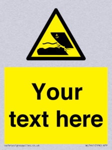 Custom Warning submerged objects in watercraft areas